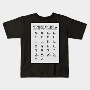 Morse Code Kids T-Shirt